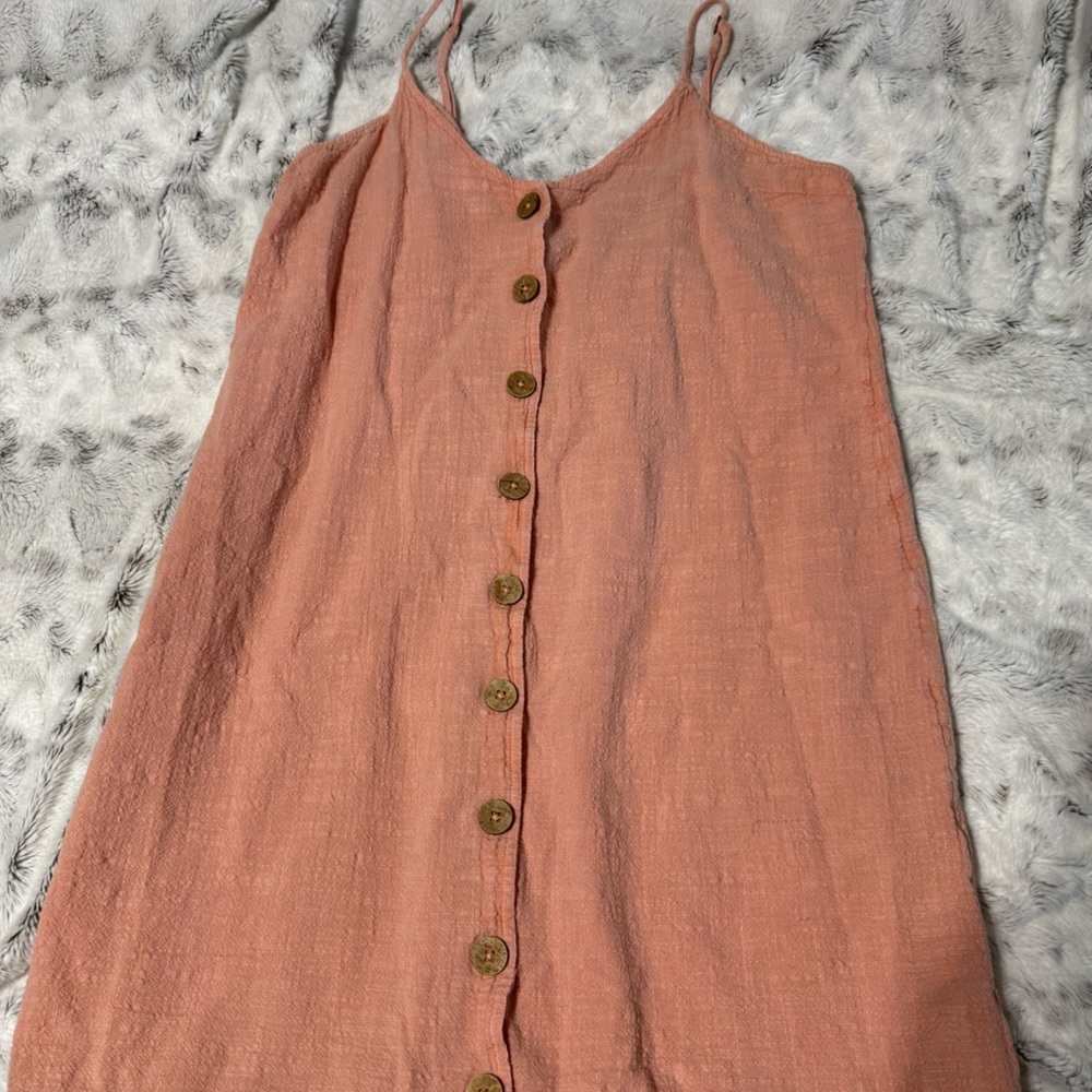 Pink Button-Down Sleeveless Top